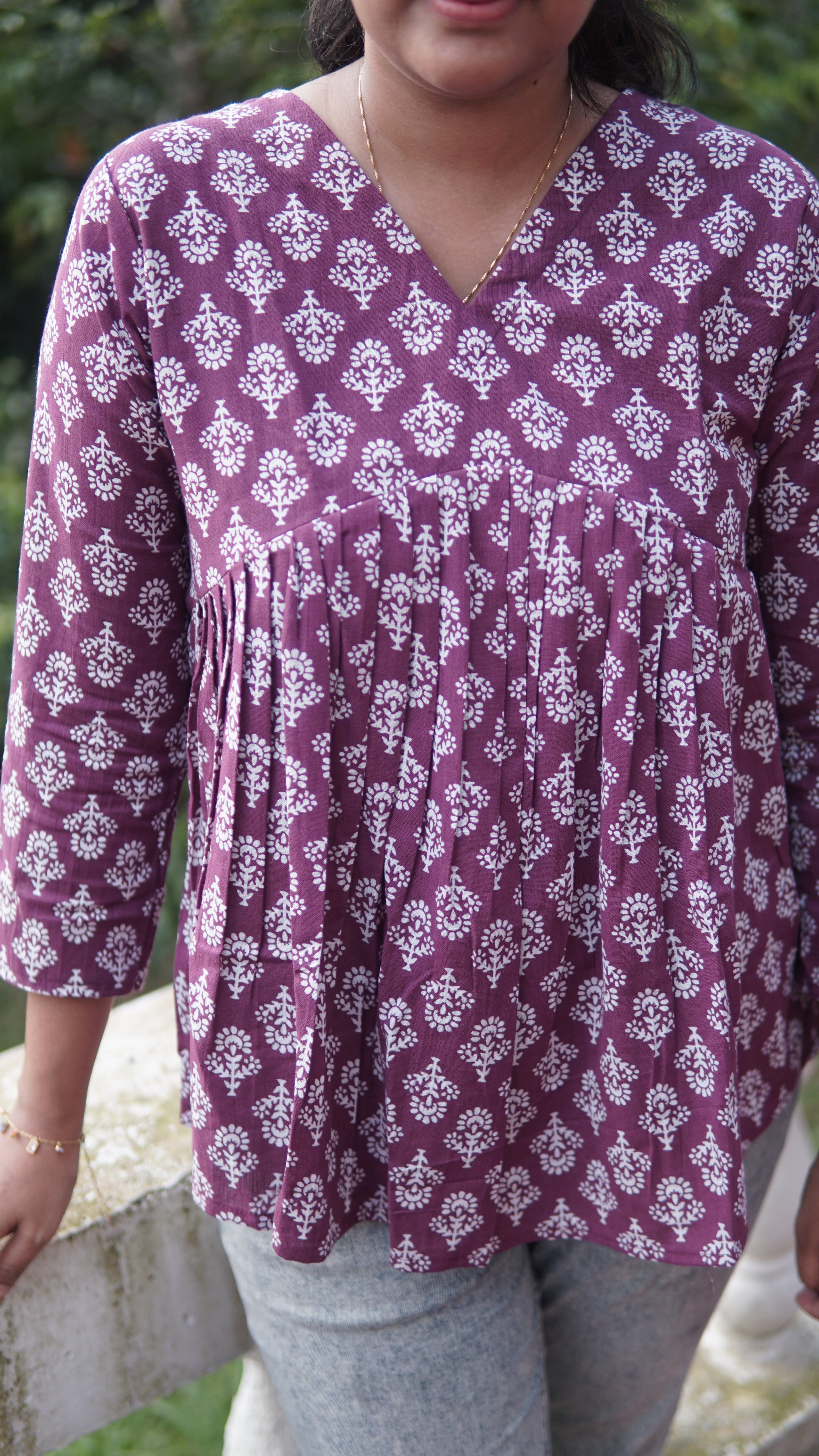 Cotton Relaxed Peplum Tops