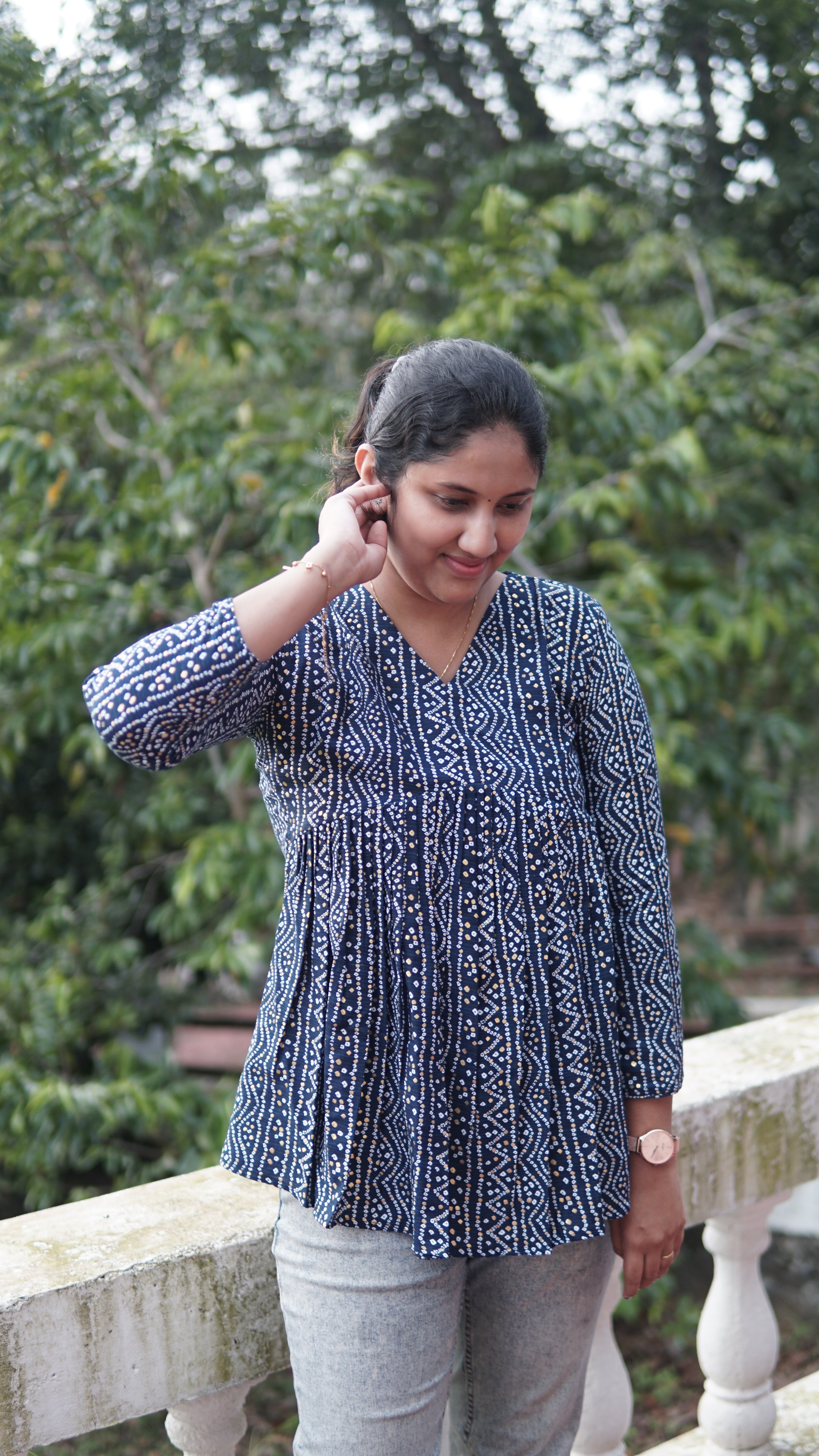 Cotton Relaxed Peplum Tops